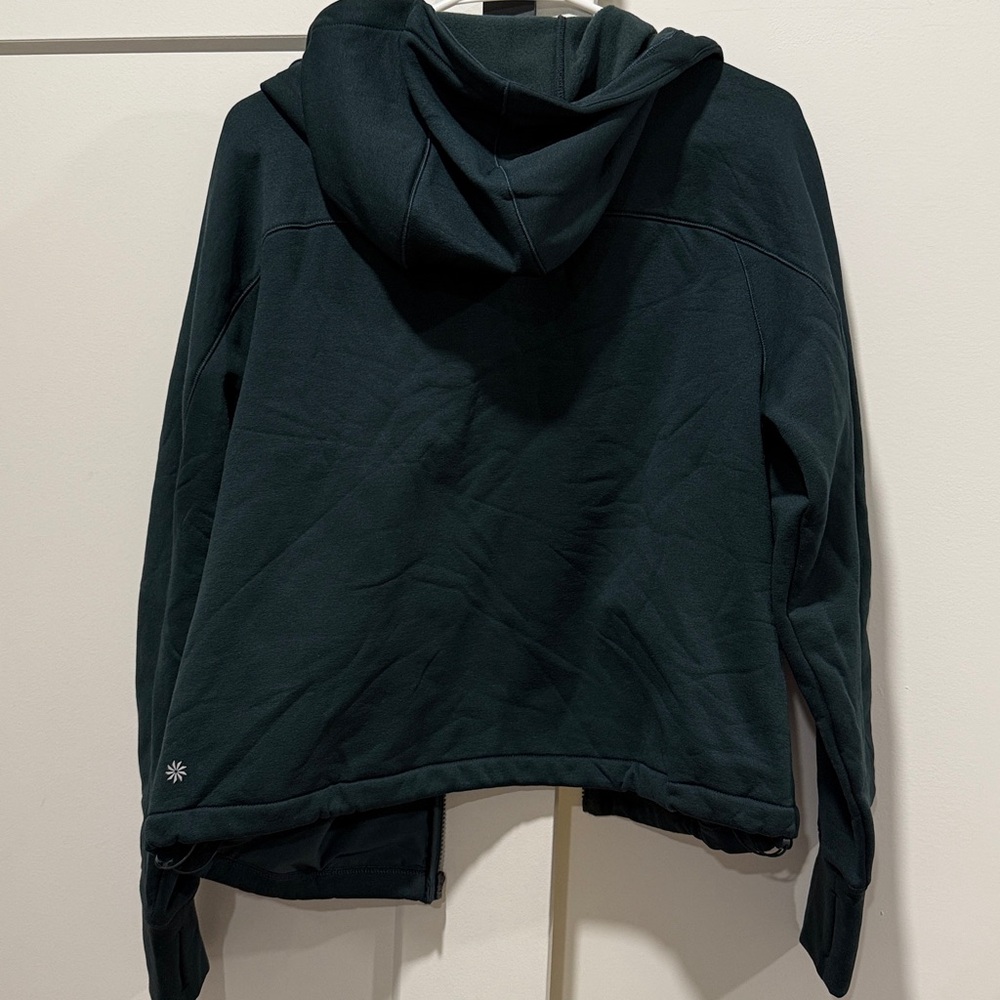 NWT Athleta Altitude Edge Jacket cypress small S sweatshirt hoodie green 416165 - Picture 11 of 11